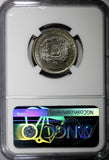 DOMINICAN REPUBLIC 1976 25 Centavos NGC MS64 Death of Juan Pablo Duarte KM# 43