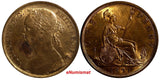 Great Britain Victoria (1837-1901) Bronze 1891 1 Penny KM# 755 (14 171)