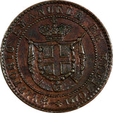 Italian States TUSCANY 1859 1 Centesimo Provisional Government ch.XF C# 81 (275)