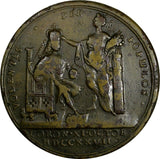 Great Britain.George II Coronation Bronze Medal 1727 .34 mm Elmer-510