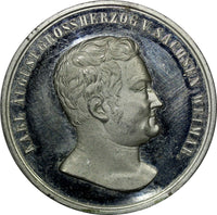Germany Saxony Medal 1857 Carl August Grand Duke Goethe-Schiller Monument (596)