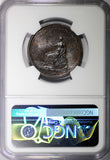 Great Britain George III Copper 1806 1/2 Penny Soho NGC MS63 BN KM# 662 (20)