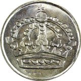 Sweden Gustaf VI Silver 1952 TS 50 Ore 1st Year Type KEY DATE UNC KM# 825 (114)