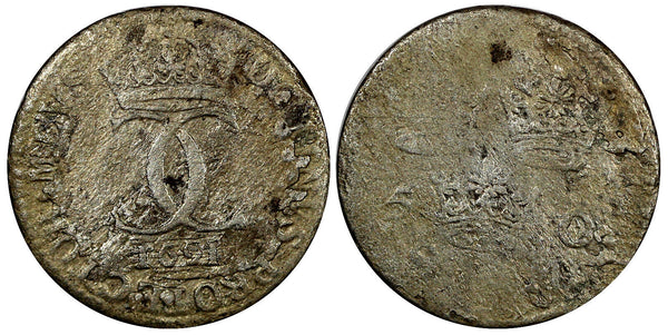 Sweden Carl XI (1660-1697) Silver 1691 5 Öre 23 mm KM# 310  (20 845)