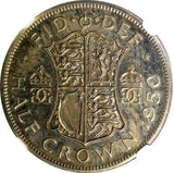 Great Britain George VI PROOF 1950 1/2 Crown NGC PF64 Mintage-18,000 KM# 879 (4)