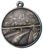 Argentina Bridge Road  Silver 1932-1957 Medal 25th Anniverary XF Condit. 30 mm