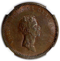 Denmark 1812 IC 12 Skilling Struck Over 1 Skilling NGC AU50 BN KM# 673.1 (135)