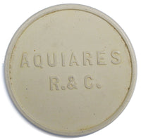 Costa Rica WhiteToken Hacienda AQUIARES R.&C. 31mm Countermark "AL" (4233)