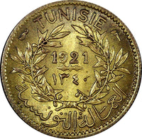 Tunisia Chambers of Commerce 1340 (1921) 50 Centimes Toned ch.UNC KM# 246 (441)