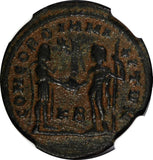 Roman Maximian,AD286-310 AE Post-Ref.Radiate / Victory From Jupiter NGC (013)