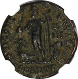 ROMAN Licinius I AS CAESAR AD 308-324 BI REDUCED NUMMUS /JUPITER NGC (050)