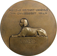 AUSTRIA MEDAL 1902 Leo Reinisch Professor of Egyptology 48mm Hauser 7754 (784)