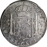 Mexico Charles III Silver 1784 MO FM 8 Reales NGC AU DETAILS LAST YEAR KM# 106.2