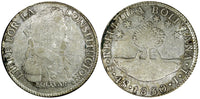 BOLIVIA Simon Bolivar SILVER 1830 PTS JL 4 Soles  KM# 96a.2 (5066)