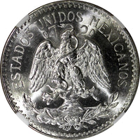 Mexico ESTADOS UNIDOS Silver 1944 M 50 Centavos NGC MS65 GEM BU KM# 447 (047)