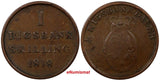 Denmark Frederik VI Copper 1818 1 Skilling Rigsmont Diameter 23 mm KM# 688 (938)