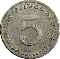 Panama Copper-Nickel 1967 5 Centesimos San Francisco Mint KM# 23.2 (21 993)