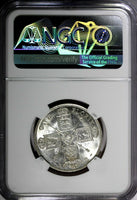 GREAT BRITAIN George V (1910-1936) Silver 1918 1 FLORIN NGC MS61 SCARCE KM# 817