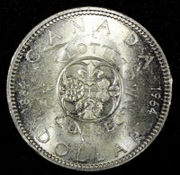 CANADA Silver 1964 $1.00 Dollar Anniv.Charlottetown & Quebec KM# 58 (22 790)
