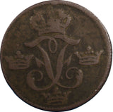 Sweden Frederick I Copper 1749 1 Ore, S.M.   KM# 416.1