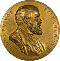 AUSTRIA  Bronze Medal 1885 by Stefan Schwartz Death Rudolph von Eitelberger (57)