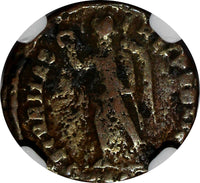 EASTERN ROMAN EMPIRE Valens AD 364-378  Bronze Nummus /VICTORY Angel NGC (98)