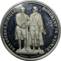 Germany Saxony Medal 1857 Carl August Grand Duke Goethe-Schiller Monument (596)