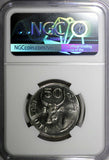 Gambia Copper-Nickel 1971 50 Bututs NGC MS67 TOP GRADED BY NGC KM# 12 (033)