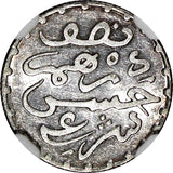 Morocco  Moulay al-Hasan I Silver AH1309 (1892) 1/2 Dirham NGC AU58 Paris Y#4(0)
