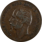 SWEDEN Oscar I Bronze 1858 L.A.  5 Ore  KM# 690 (20 427)