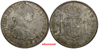 Bolivia Carlos IIII Silver 1803 PTS PJ 8 Reales XF Light Toning KM# 73 (9966)