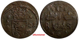 Sweden Christina (1632-1654) Copper 1634 1/4 Ore 29.45mm KM# 152.2 (14 211)