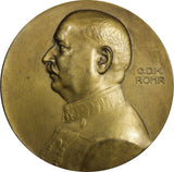 AUSTRIA -HUNGARY WWI BRONZE MEDAL 1916 Franz Freiherr Rohr von Denta 65mm H-7780