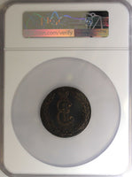 Russia-Siberia Copper 1776 KM 10 Kopecks NGC AU DETAILS Suzun Mint SCARCE C#6(8)