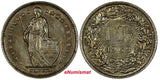 Switzerland Copper-Nickel 1969-B 1 Franc GEM BU COIN Toning KM# 24a.1 (10 838)