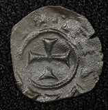 SICILY Italian states Manfred (1258-1266) Billon 1 Denaro  (95)