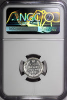 RUSSIA Nicholas II Silver 1915 10 KOPECKS NGC MS64  Y# 20a.3 (017)