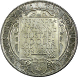 SWEDEN Silver 1932-G 2 Kronor  1 YEAR Death of Gustaf II Adolf  UNC KM# 805 (26)
