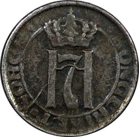 NORWAY Haakon VII Iron 1918 1 ORE WWI Issue SCARCE KM# 367a  (20 834)