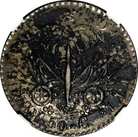 HAITI Silver AN 26 (1829) 50 Centimes J.P.BOYER NGC AU DETAILS Toned KM# 20 (9)