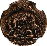 ROMAN Constantinian Dynasty AE3/4 Nummus AD 330-340 / She-Wolf &Twins NGC (111)