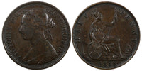 Great Britain Victoria Bronze 1888 1/2 Penny KM# 754 (20 589)