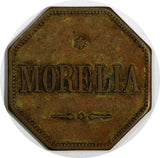 GUATEMALA 1800'S TOKEN Morelia 4 Reales Octagonal 27mm Rulau GMA 252