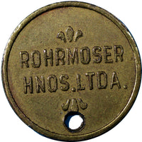 COSTA RICA RIO VIRILLA  ROHRMOSER HNOS LTD COFFEE TOKEN 22mm R-SJS 34