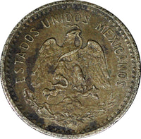 Mexico ESTADOS UNIDOS MEXICANOS Silver 1907 M 10 Centavos KM# 428 (392)