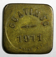 MEXICO 1911 Chiapas Guatimoc Hacienda Coffee Token .MOISE S.F. Ex.Rulau Chp.48