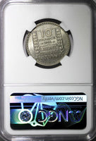 France Copper-Nickel 1948 10 Francs NGC UNC DETAILS GAD-811;KM# 909.1 (166)