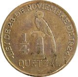 GUATEMALA Silver 1926 1/4 Quetzal 27mm Royal British Mint KM# 243.1  (23 313)