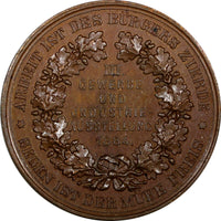 GERMANY 1884 BRONZE MEDAL  WITTENBERG Industrial Exhibition UNC 35.4mm (23 917)