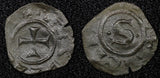 SICILY Italian states Manfred (1258-1266) Billon 1 Denaro  (95)